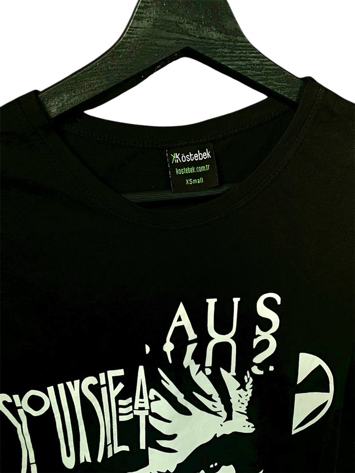 Vintage Siouxsie & Bauhaus Tasarım Baskı Tişört - Görsel 3