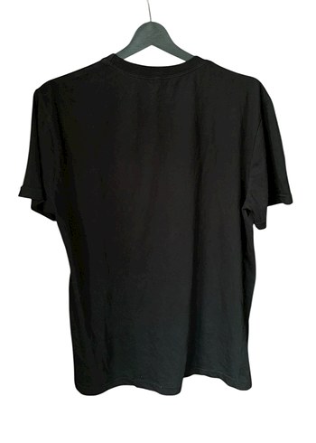 She Past Away Baskılı Siyah Tişört - Görsel 2