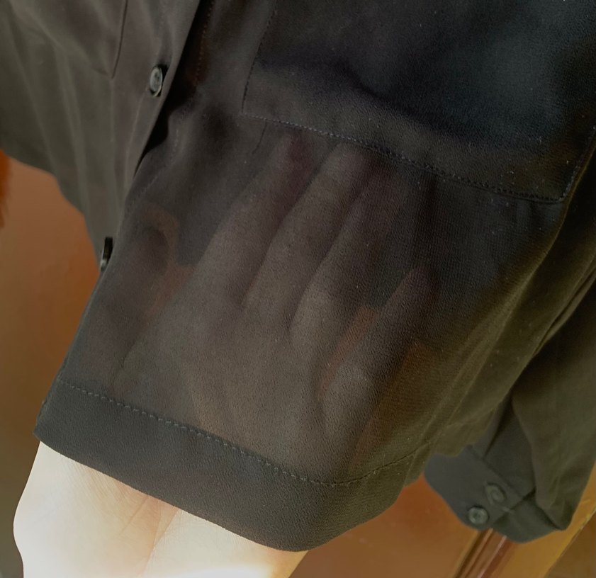 Bershka Hafif Transparan Crop Gömlek - Görsel 4