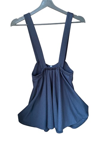 Koton Koyu Lacivert Askılı Etek - Görsel 6