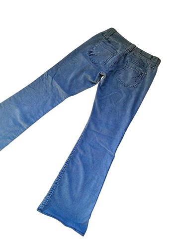 GAP Low Rise Boot Cut Kadın Blue Denim Pantolon - Görsel 7
