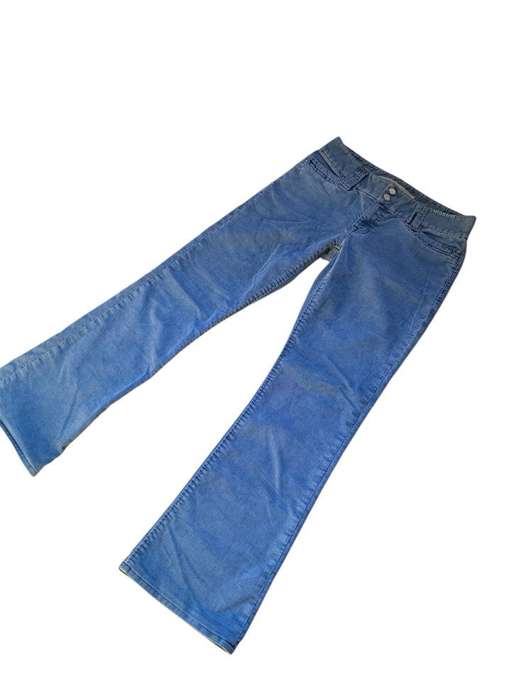 GAP Low Rise Boot Cut Kadın Blue Denim Pantolon - Görsel 3