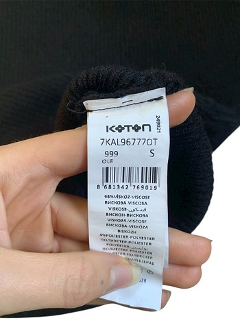 Gotik Siyah Midi Kalem Viskoz Kadın Etek - Görsel 3