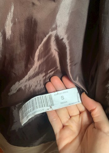 Stradivarius Kürklü Bej Kadın Mont - Görsel 12