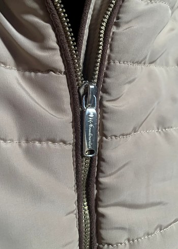 Stradivarius Kürklü Bej Kadın Mont - Görsel 6