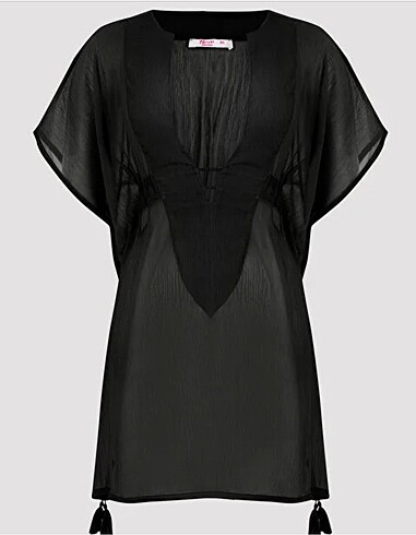 Penti Tül Plaj Elbisesi Kaftan - Görsel 6