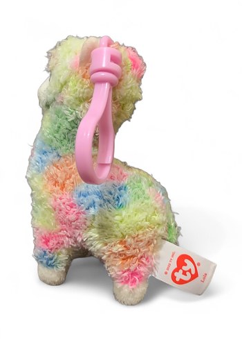 Fisher Price Ty Pastel Renkli Peluş Oyuncak Lama Lola Anahtarlık