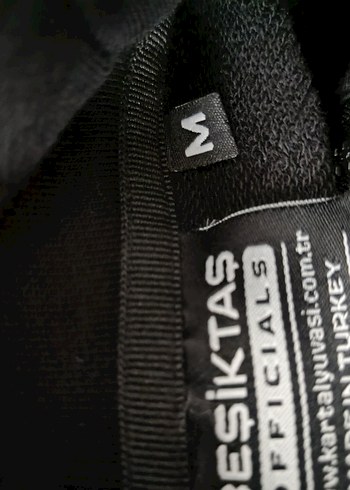 bjk fermuarlı Siyah Kapüşonlu Sweatshirt - Görsel 4