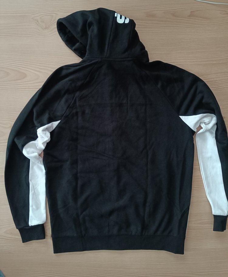 bjk fermuarlı Siyah Kapüşonlu Sweatshirt - Görsel 2