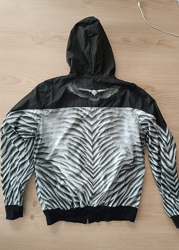 bjk Zebra Desenli Fermuarlı Yağmurluk - Görsel 2