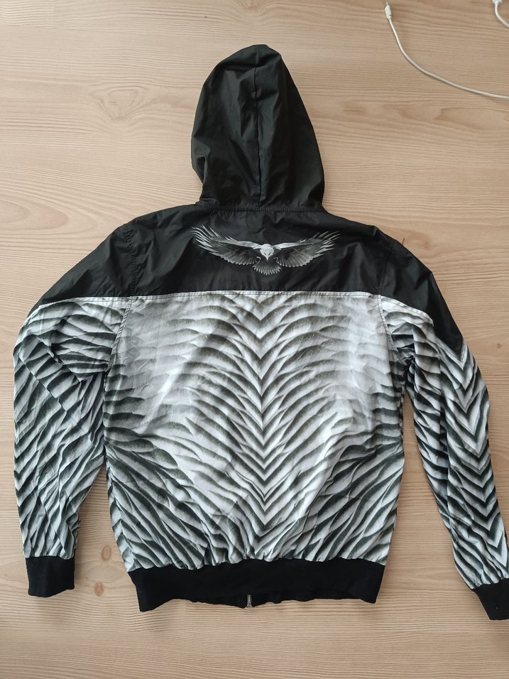 bjk Zebra Desenli Fermuarlı Yağmurluk - Görsel 2