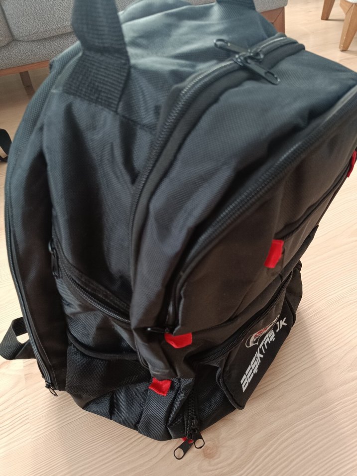 Beşiktaş büyük Siyah Sırt Çantası - Görsel 3