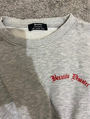 bershka crop sweat - Görsel 5