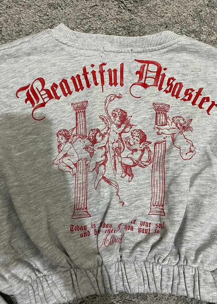 bershka crop sweat - Görsel 4