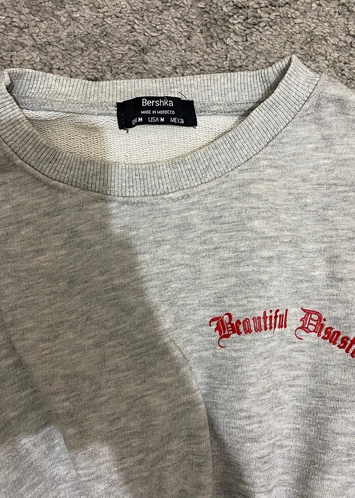 bershka crop sweat - Görsel 5