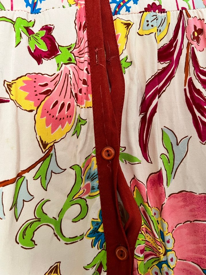 Bohem Çok Renkli Uzun Kollu Uzun Elbise - Görsel 3