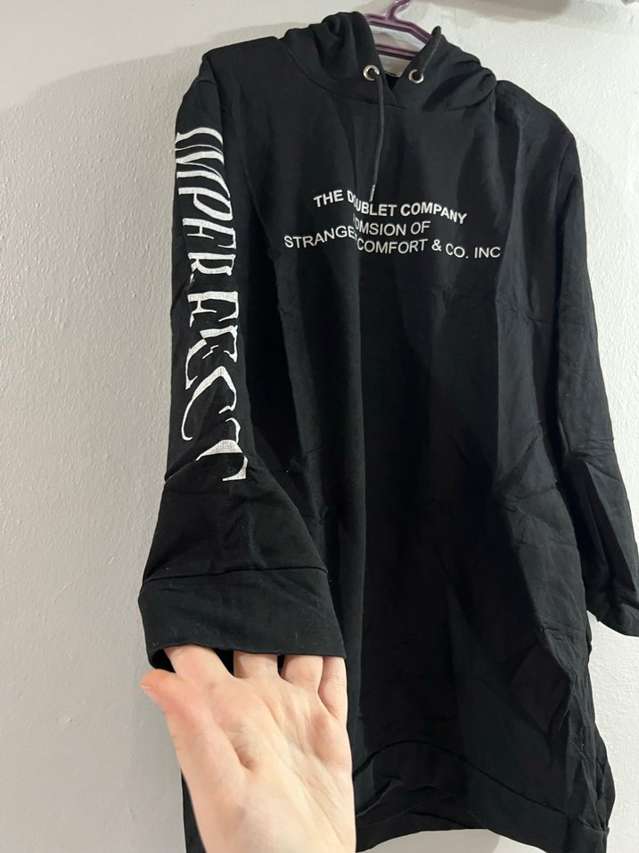 Kadın Siyah Kapüşonlu Rahat Sweatshirt - Görsel 2