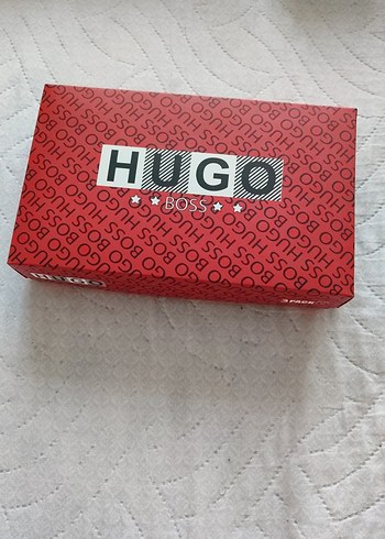 xl Beden kırmızı Renk Hugo Boss Erkek Kırmızı Baskılı Boxer Seti