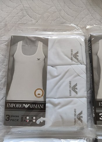 Emporio Armani Emporio Armani Erkek Beyaz Atlet 3'lü Paket