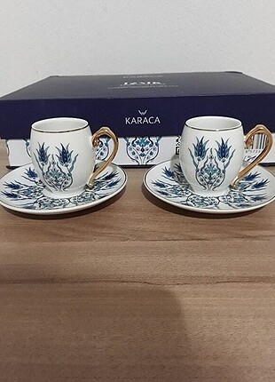 Karaca iznik 2 kisilik fincan takımı