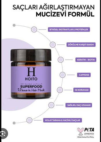 Hoito Superfood Saç Maskesi - Görsel 5