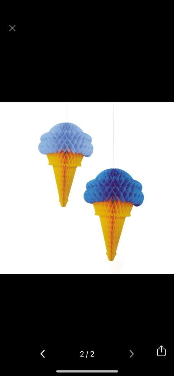Parti süsü dondurma süs - Görsel 2