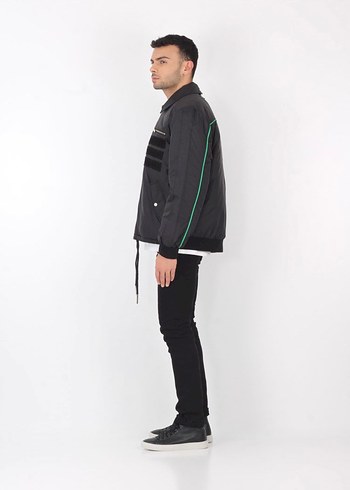 Forpaul siyah erkek mont kısa bomber - Görsel 2