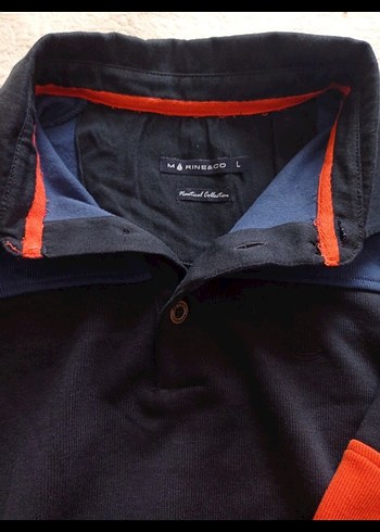 Polo yaka erkek sweatshirt - Görsel 4