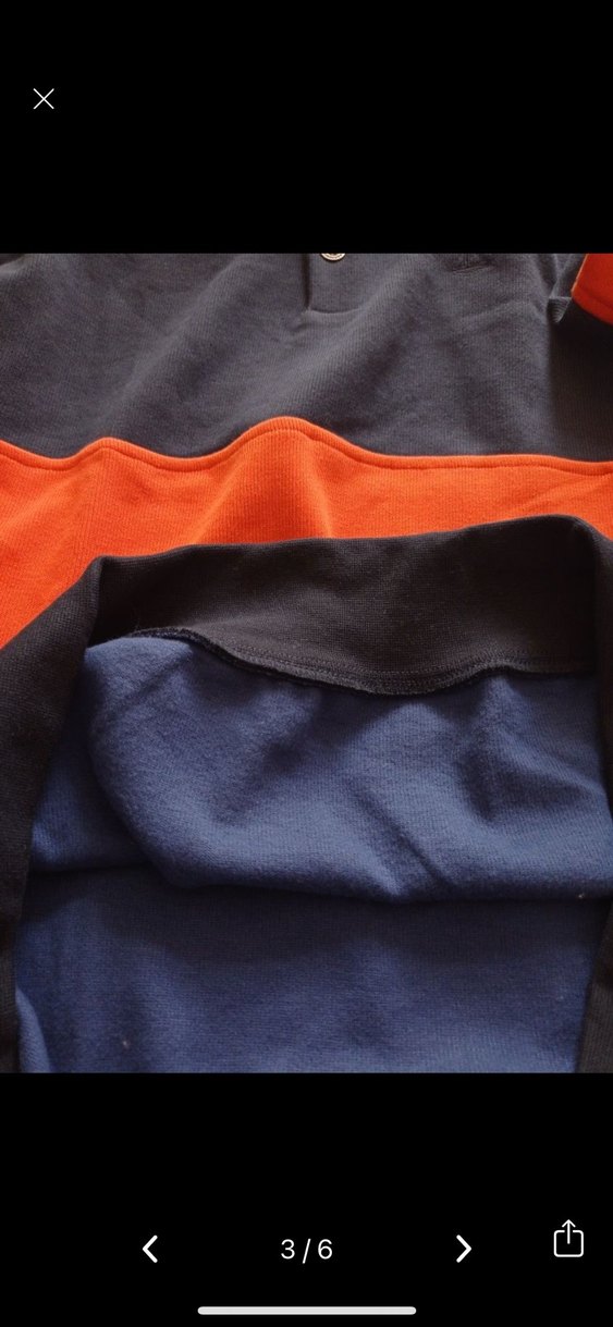 Polo yaka erkek sweatshirt - Görsel 3