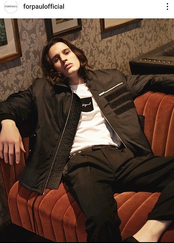 Siyah erkek kısa mont bomber - Görsel 5