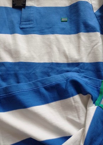 Uzun kollu polo çizgili erkek tişört - Görsel 6