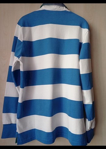 Uzun kollu polo çizgili erkek tişört - Görsel 2