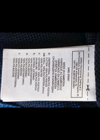 Erkek Fermuarlı Spor ceket adidas - Görsel 8