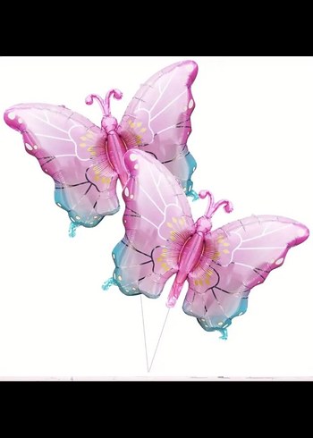 Pembe kelebek balon - Görsel 3