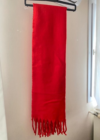 Kırmızı Atkı / Şal - Görsel 3