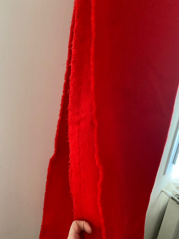 Kırmızı Atkı / Şal - Görsel 5