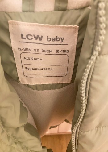 LCW Baby Yeşil Kapüşonlu Kız Bebek Mont - Görsel 6