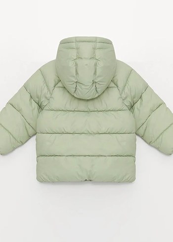 LCW Baby Yeşil Kapüşonlu Kız Bebek Mont - Görsel 2