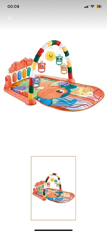 BabyLondy Piyanolu Bebek Oyun Halısı