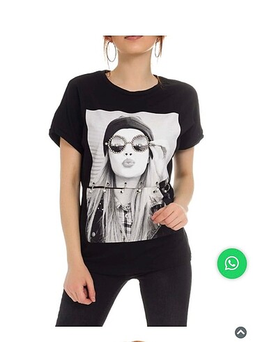 Boncuk Detaylı T-shirt