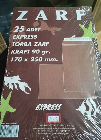 25 adet express torba zarf Kraft