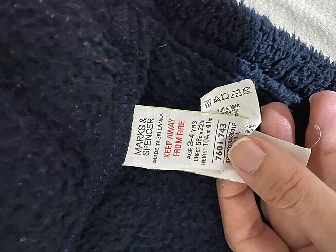 4 Yaş Beden kapşonlu mont