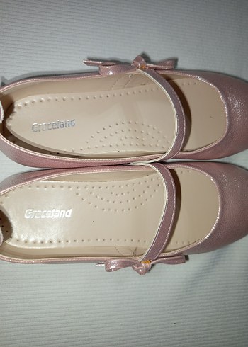 Pembe Tokalı Kız Çocuk Babet Ayakkabı - Görsel 6