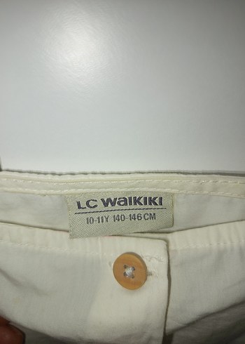 Nakışlı, Düğmeli, Kısa Kollu Beyaz Kız Bluzu - Görsel 3