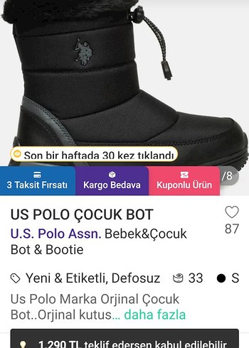 Pembe Kürklü Nakışlı Kız Botu - Görsel 8