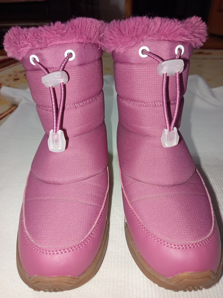 Pembe Kürklü Nakışlı Kız Botu - Görsel 2