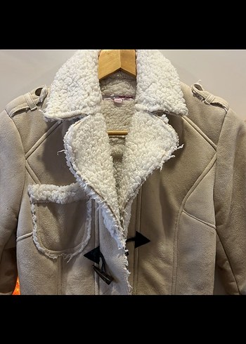 Tally Weijl Kürklü Bej Kadın Ceket S - Görsel 2