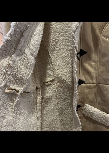 Tally Weijl Kürklü Bej Kadın Ceket S - Görsel 4