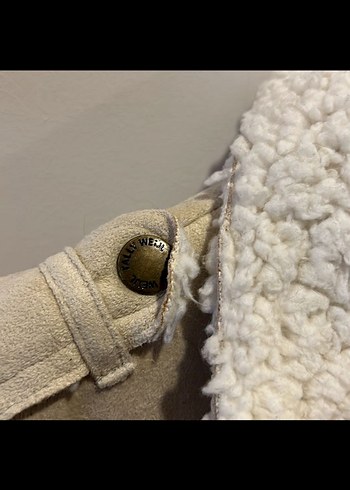 Tally Weijl Kürklü Bej Kadın Ceket S - Görsel 5