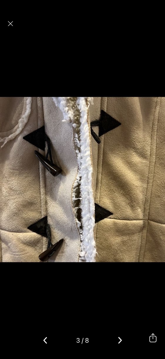 Tally Weijl Kürklü Bej Kadın Ceket S - Görsel 3